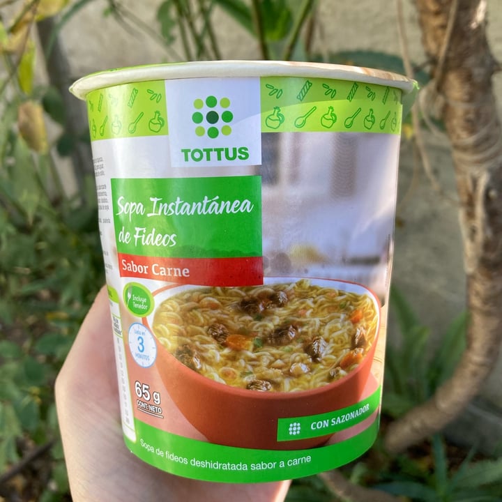 photo of Tottus sopa de fideos instantánea shared by @seit4n on  18 Apr 2022 - review