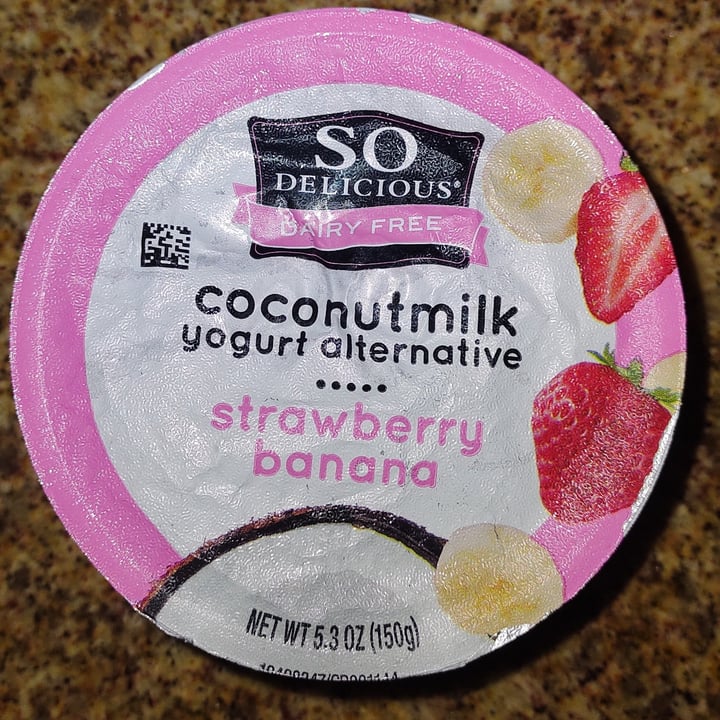 photo of So Delicious Dairy Free coconut yogurt strawberry & banana shared by @yarabotteon on  04 May 2022 - review