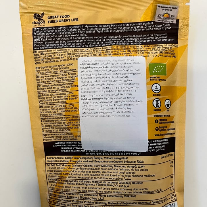 photo of Dragon Superfoods Curcuma powder shared by @o0to on  04 Nov 2022 - review