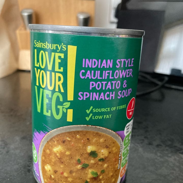 photo of Sainsbury's Love Your Veg Indian Style Cauliflower Potato and Spinach Soup shared by @joanne71 on  14 Jun 2022 - review