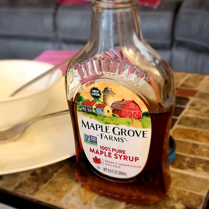 review photo of Maple Grove Farms 100% Pure Maple Syrup shared by @plant-based-newb on 07 May 2022 - review