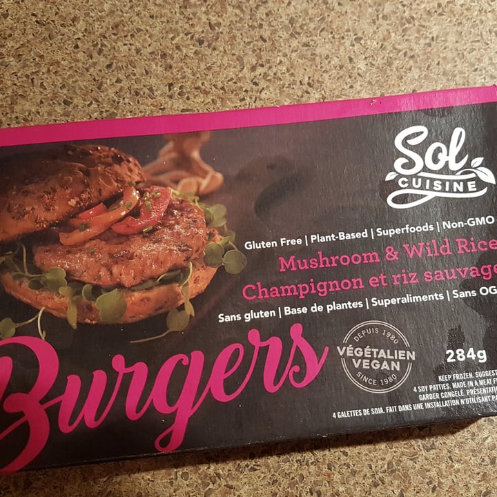 photo of Sol Cuisine Portabello Mushroom And Wild Rice Burgers shared by @marie010 on  08 Dec 2021 - review