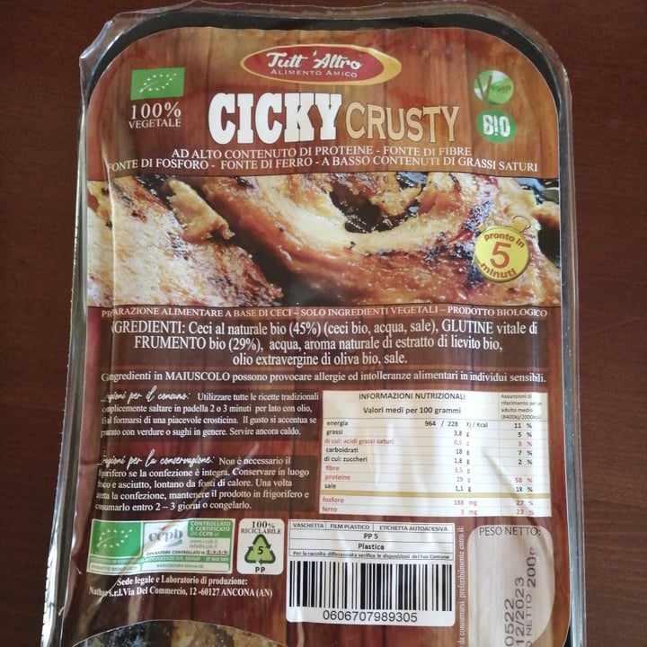 photo of TUTT' ALTRO Alimento Amico Ciky Crusty shared by @minifridaminiminu on  19 May 2022 - review