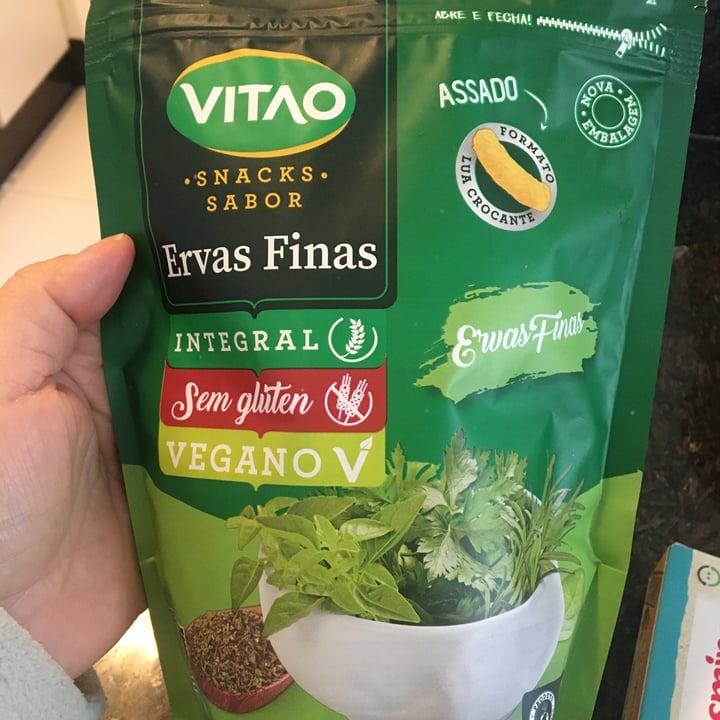 photo of VITAO Snacks sabor Ervas finas shared by @litarodrigues on  11 Jun 2022 - review