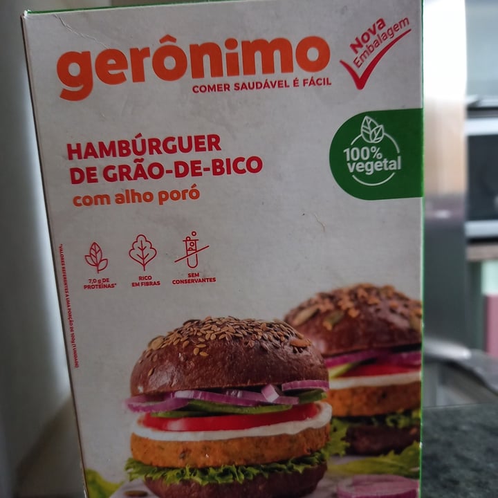 photo of Gerônimo hambúrguer de grão de bico Hambúrguer de grão de bico geronimo shared by @sidineibarreto1965 on  12 Oct 2022 - review