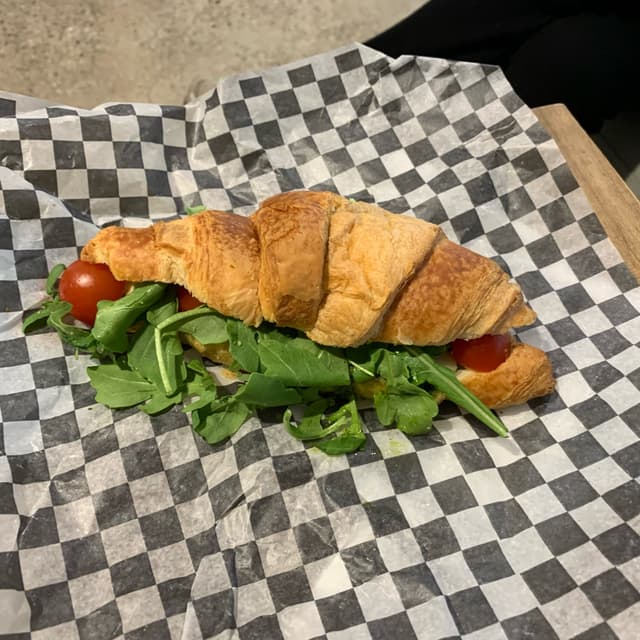 Photo of the dish “Basil Feta Croissant Sandwich”