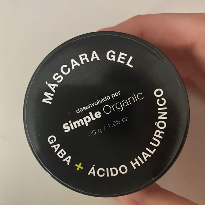 photo of Simple Organic Máscara Gel Gaba + Ácido Hialuronico shared by @carlacaparroz on  16 Apr 2022 - review