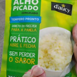 Alho picado congelado