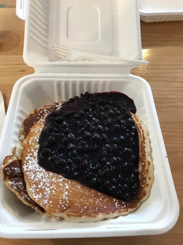 菜肴“Blueberry pancakes”的照片