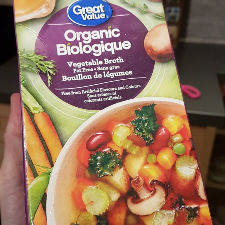 photo of Great Value  Organic Vegetable Broth shared by @brilliantbarb on  17 Dec 2020 - review