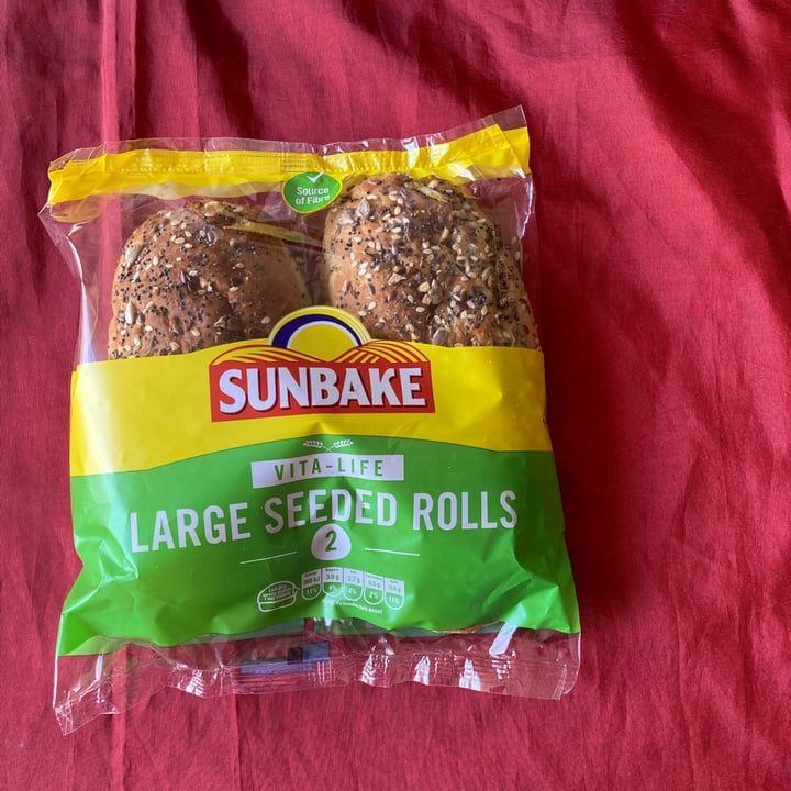 photo of Sunbake Large Seeded Rolls shared by @pushpavegan on  11 Sep 2021 - review