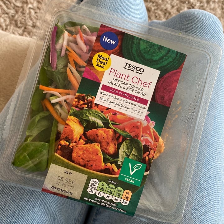 photo of Tesco Plant Chef Mexican Inspired Falafel & Rice Salad shared by @rosiesargeant on  11 Aug 2021 - review