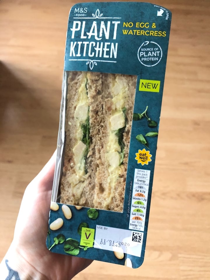 photo of Plant Kitchen (M&S) No Egg & Watercress shared by @simplyhan on  29 Feb 2020 - review
