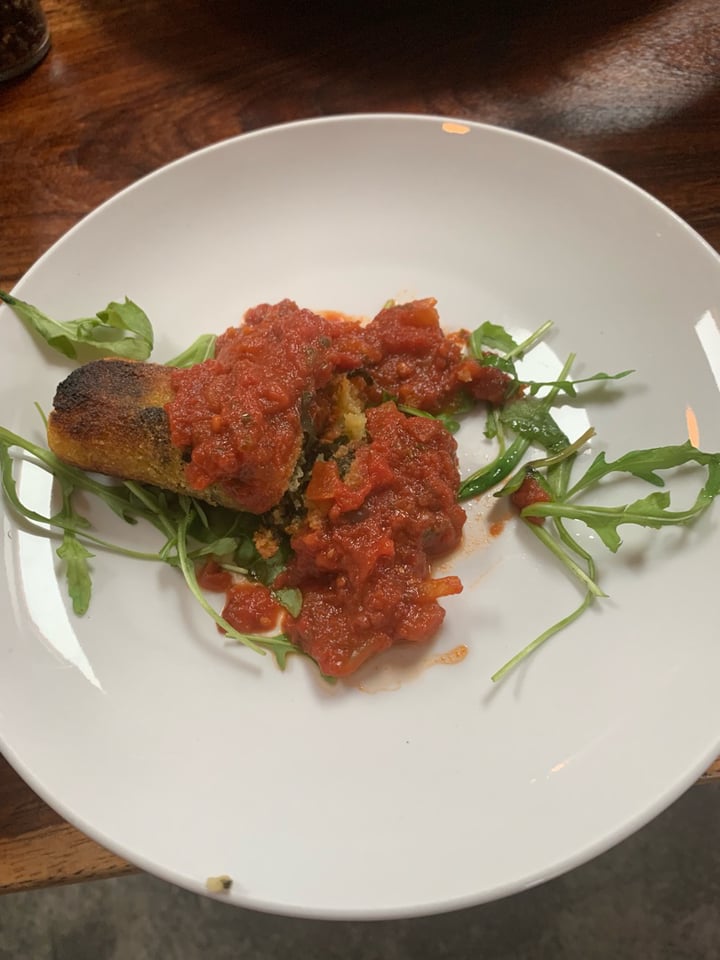 photo of The Courtyard Café Homemade polenta sausage shared by @judymiddup on  29 Jul 2019 - review