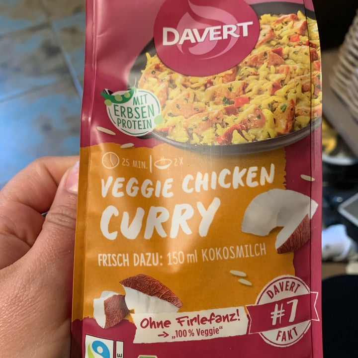 photo of Davert veggi chicken curry shared by @giorgi18 on  02 Aug 2022 - review