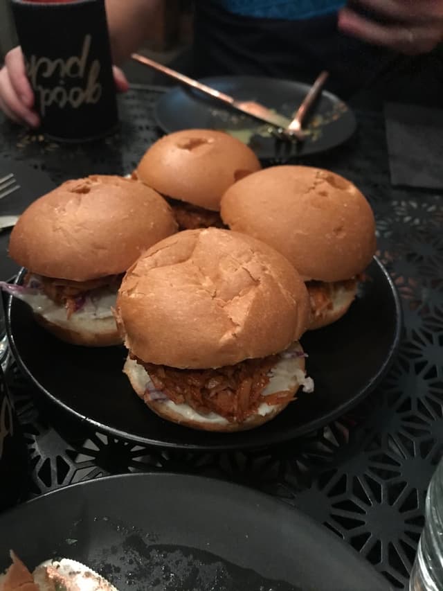 Photo of the dish “BBQ ‘Pulled’ Jackfruit GF Sliders”