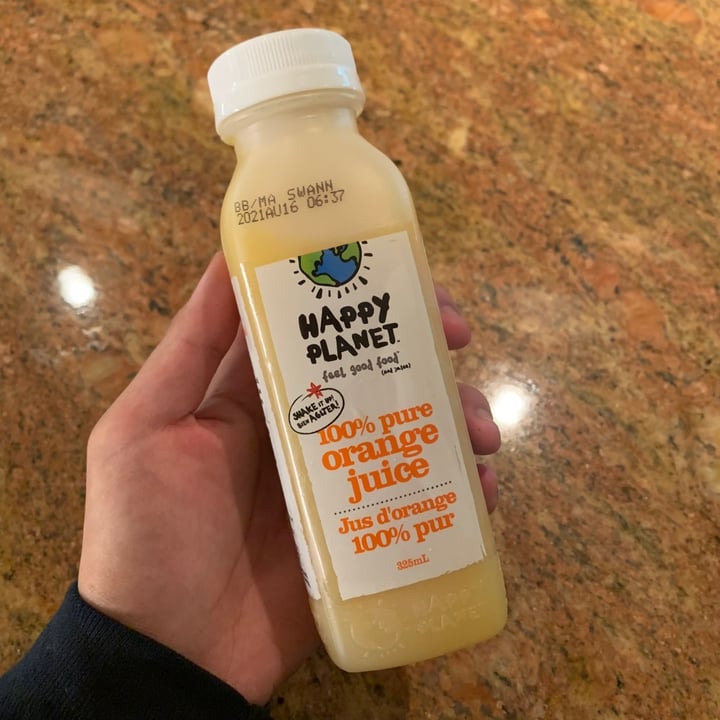 photo of Happy V Planet Orange Juice shared by @jeslynpopp on  10 Aug 2021 - review