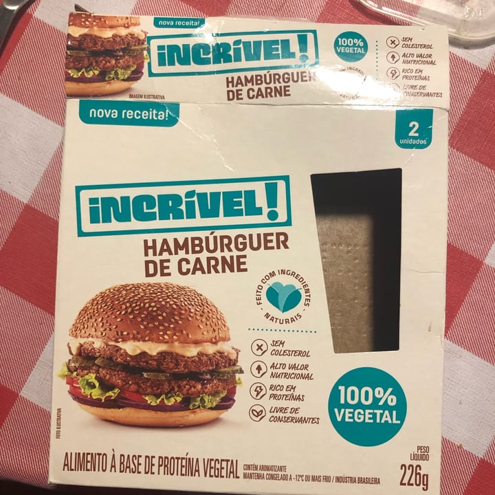 photo of Incrível - Seara Burger 100% Vegetal shared by @fernanda-81 on  13 Oct 2022 - review