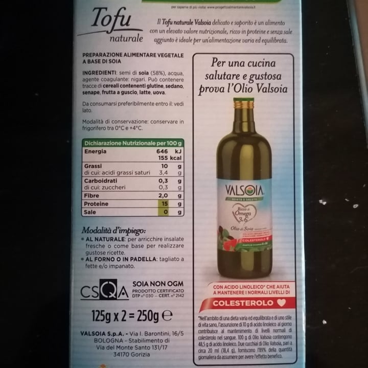 review photo of Valsoia Tofu naturale shared by @saras86 on 28 Mar 2022 - review