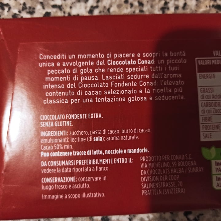 review photo of Conad Cioccolato fondente Extra 50%cacao shared by @charred on 20 Mar 2022 - review