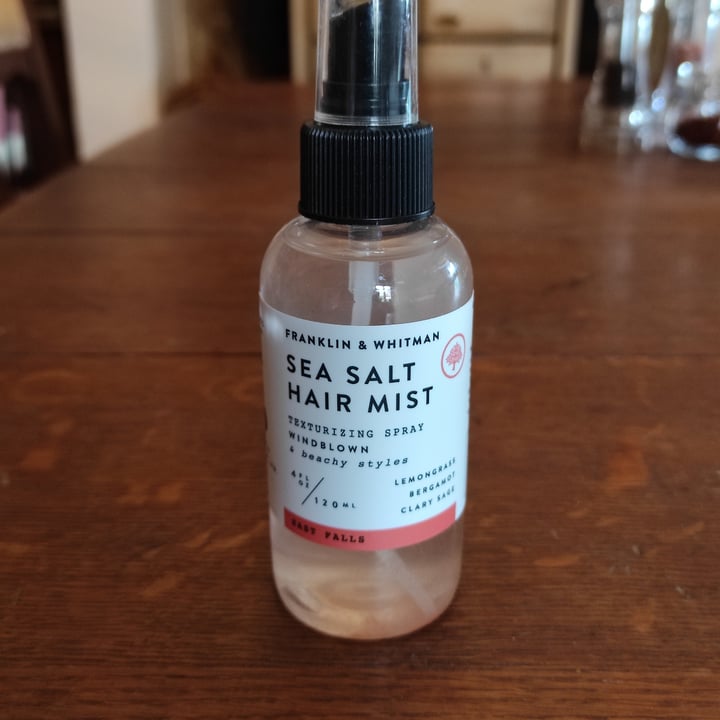 photo of Franklin & Whitman Sea Salt Hair Mist shared by @tuscanvegan on  01 Oct 2022 - review