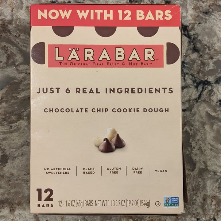 review photo of Larabar Chocolate Chip Cookie Dough shared by @veganviews on 07 Feb 2022 - review