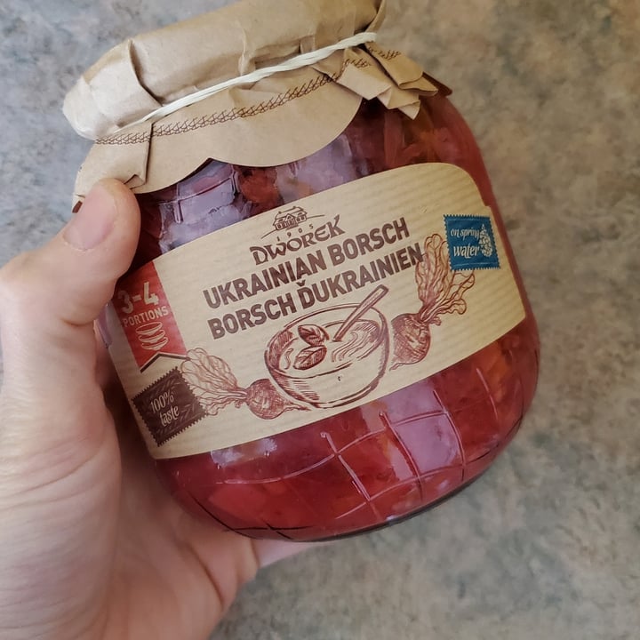 photo of Dworek Soup Ukrainian Borsch shared by @courage-and-a-brick on  03 Apr 2022 - review
