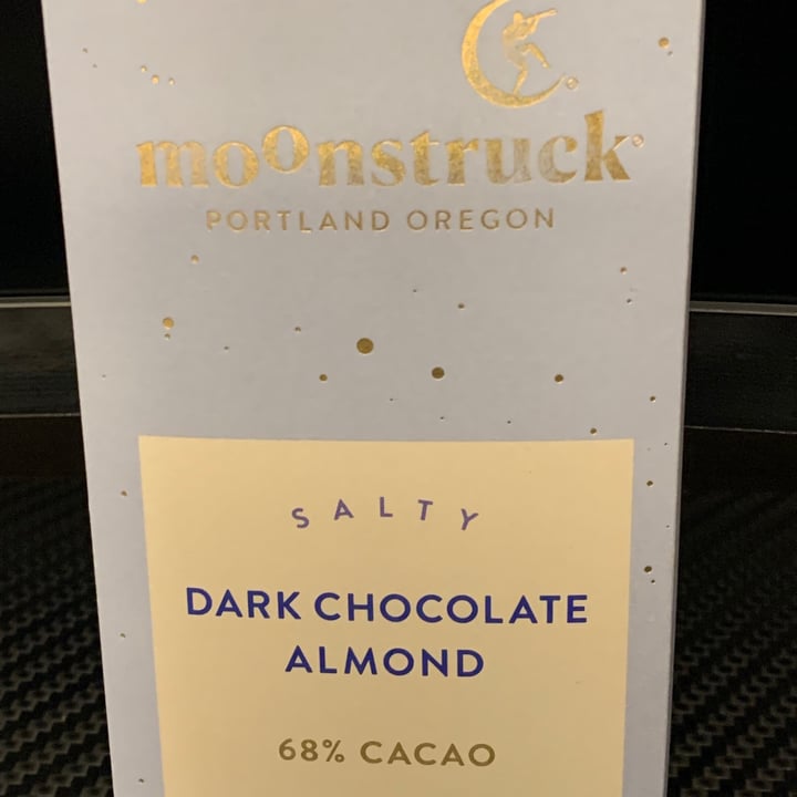 review photo of Moonstruck Chocolate Co Salty dark chocolate almond shared by @jinxx on 10 Jun 2021 - review