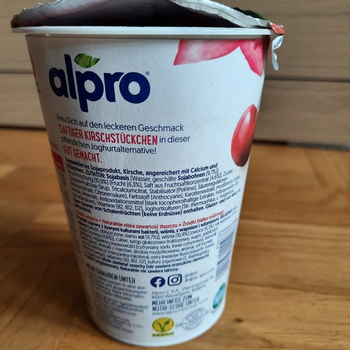 review photo of Alpro Cherry Yoghurt shared by @annapycha on 18 Jul 2022 - review
