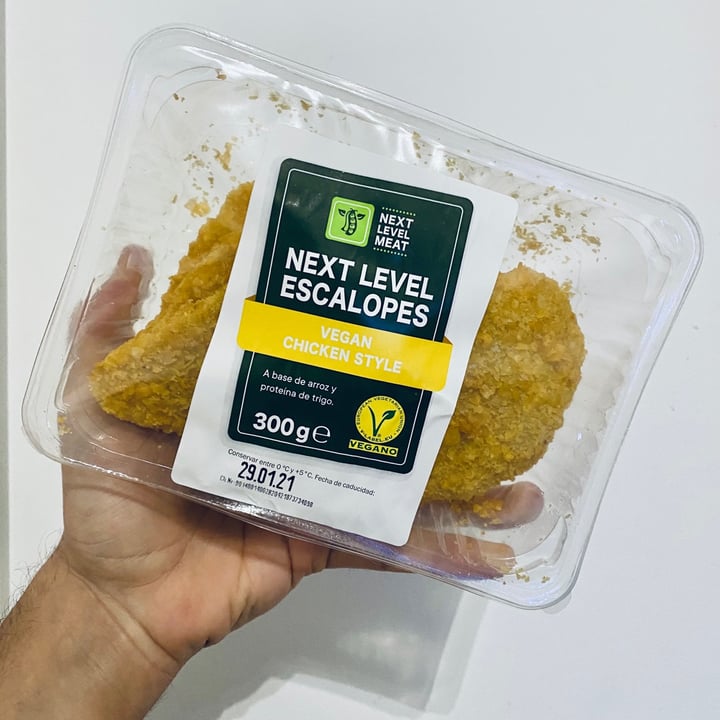 photo of Next Level Meat Next Level Escalopes Vegan Chicken Style shared by @mikelpro on  20 Jan 2021 - review
