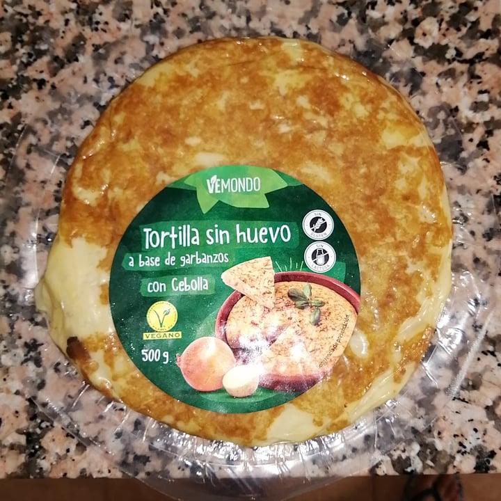 review photo of Vemondo Tortilla sin huevo a base de garbanzos y cebolla shared by @ariparcero on 28 Sep 2021 - review