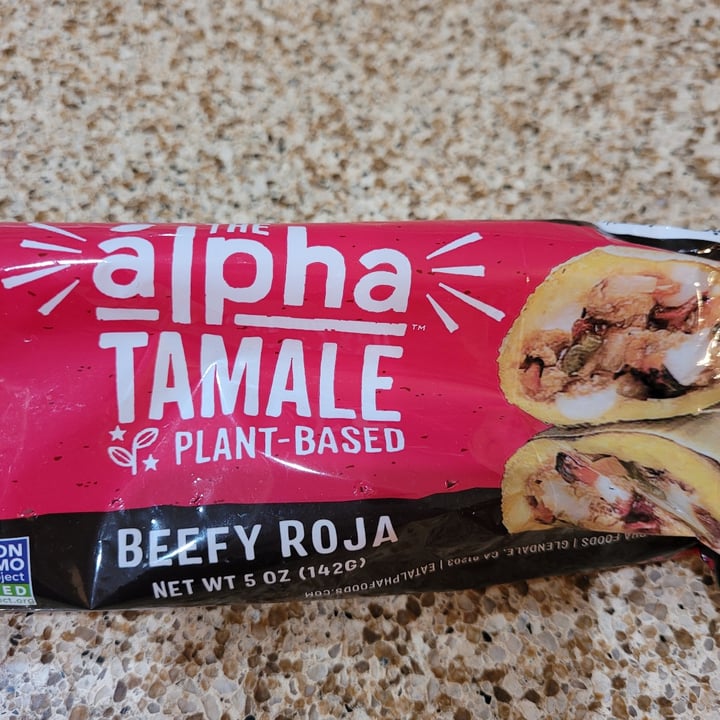 review photo of Alpha Foods Tamale Beefy Roja shared by @andream6 on 09 Jan 2021 - review