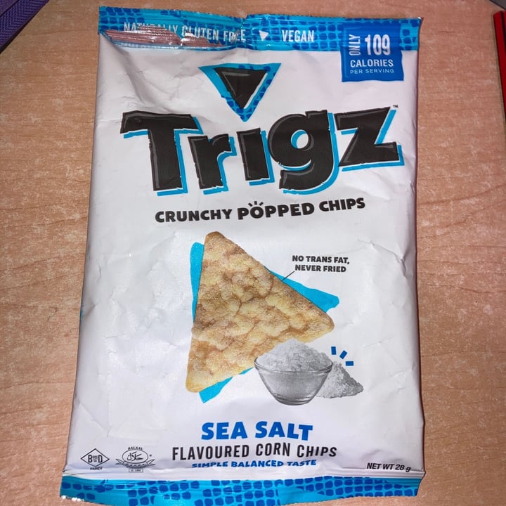 photo of Trigz Trigz crunchy Popped Chips Sea Salt shared by @miapretorius on  09 Aug 2020 - review