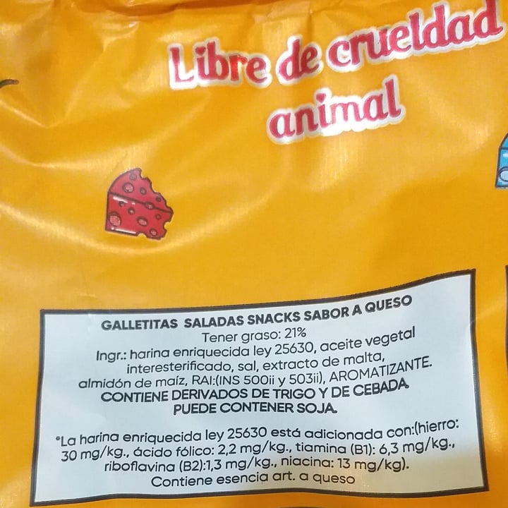photo of Un Rincón Vegano Vegsnacks  Galletas  Saladas sabor Queso shared by @melinamelinacc on  19 Jul 2020 - review