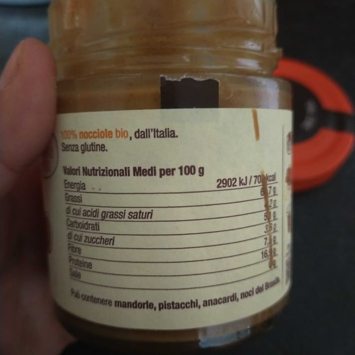 photo of Damiano Think Organic Crema Di Nocciole Tostate Bio shared by @lucianar on  15 Dec 2022 - review