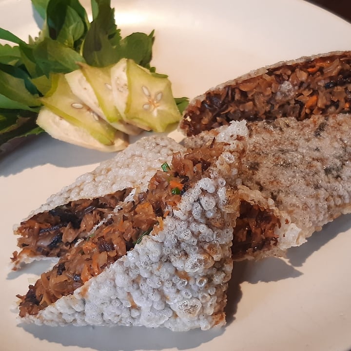 photo of Hum Vegetarian, Café & Restaurant Deep fried spring rolls shared by @floriance on  23 Jul 2020 - review