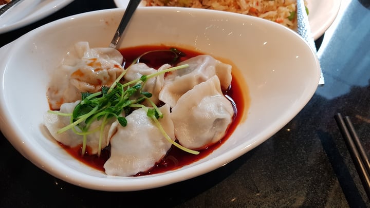 review photo of Qi - House of Sichuan Chili Oil Vegetarian Wontons shared by @esther on 15 May 2018 - review