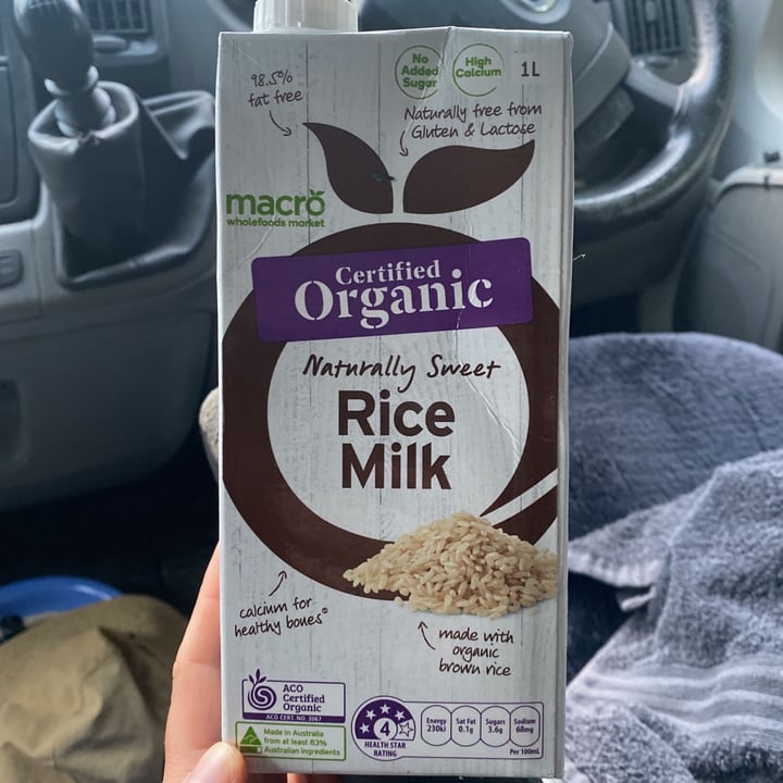 photo of Macro Wholefoods Market Rice Milk shared by @steffiuer on  11 Aug 2021 - review