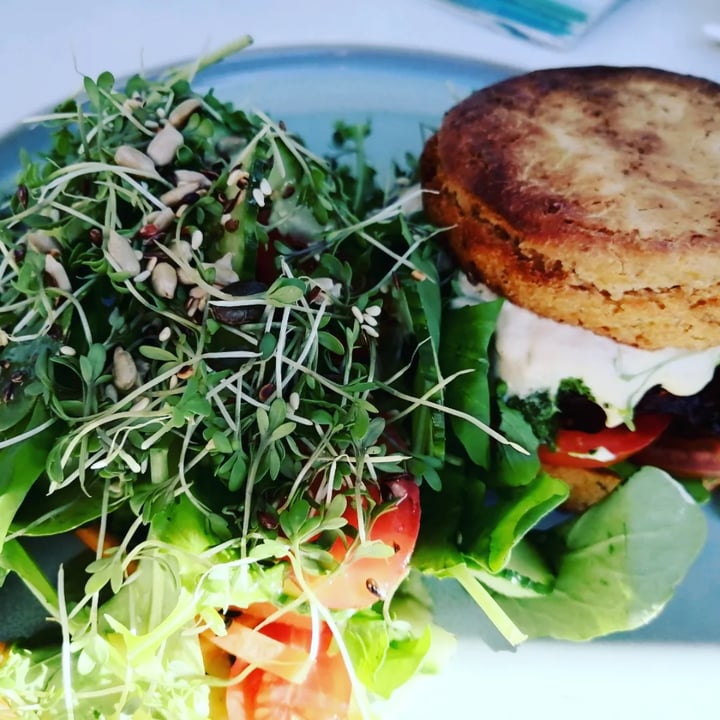 review photo of Blended Health Cafe & Catering The Classic Burger shared by @cait6 on 26 Jul 2022 - review