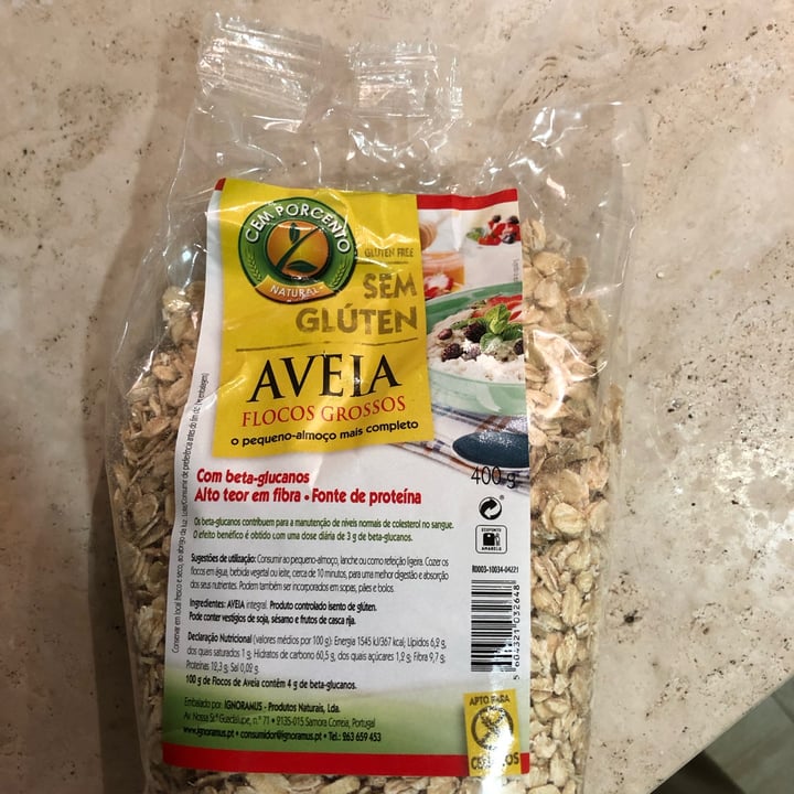 review photo of Cem Porcento Aveia Flocos Grossos shared by @saramgaspar on 12 May 2022 - review