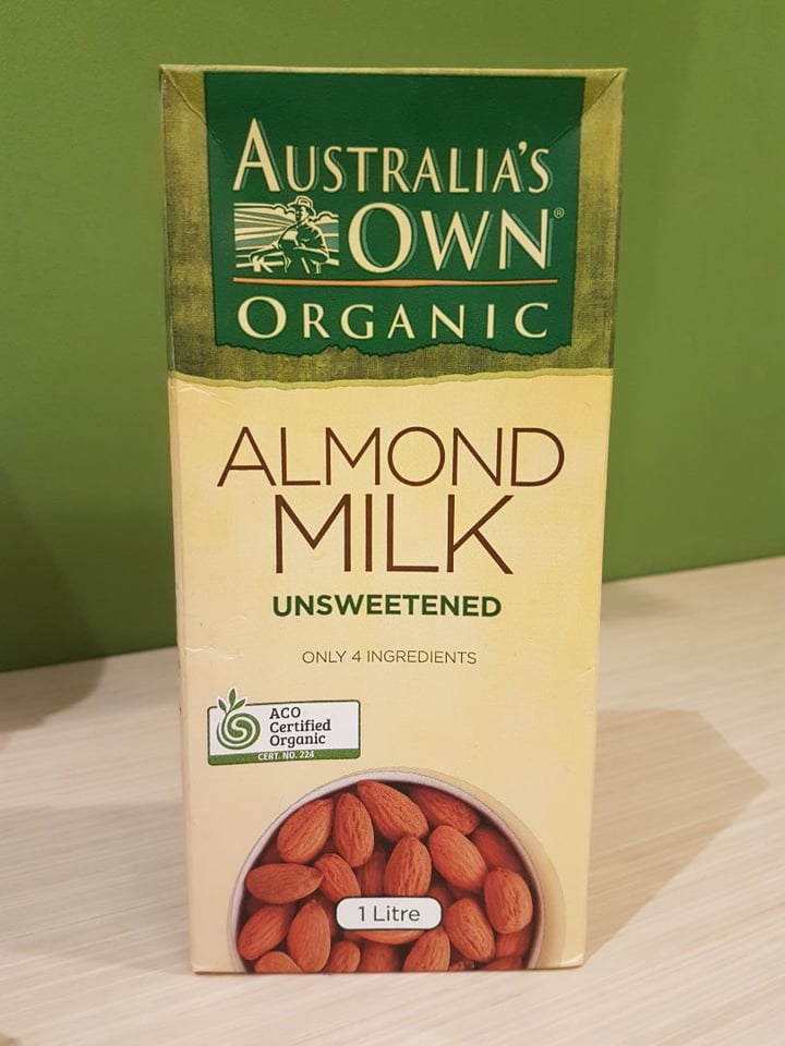 photo of Australia's Own Organic Almond Milk shared by @tremulouswhispers on  26 Aug 2019 - review