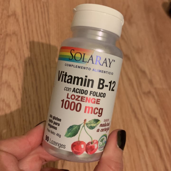 review photo of Solaray Vitamina B12 + Ácido Fólico shared by @almuclun on 07 Feb 2021 - review