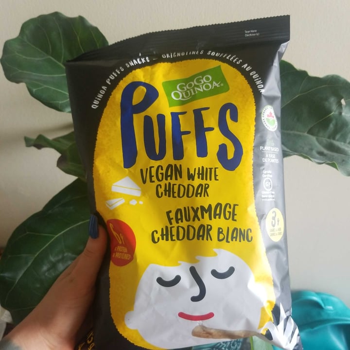 photo of GoGo Quinoa Vegan White Cheddar Puffs shared by @mermaidgirl on  14 Oct 2020 - review