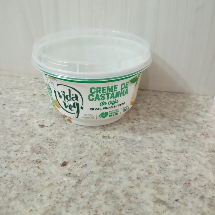 review photo of Vida Veg Creme de Castanha de Caju com Ervas Finas & Pesto shared by @marisandrateixeira on 31 Jul 2022 - review