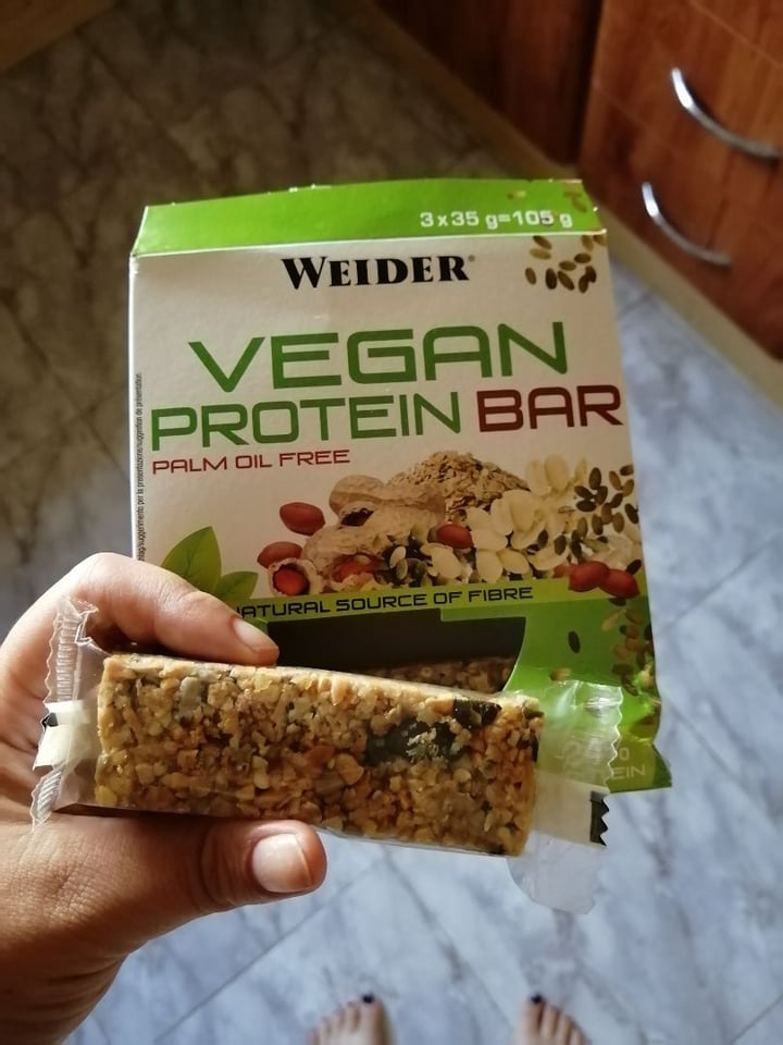 photo of Weider Vegan protein bar shared by @mariona on  22 Aug 2019 - review
