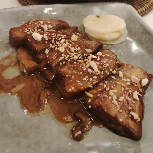 Foto do prato “Berenjenas Al Miso”