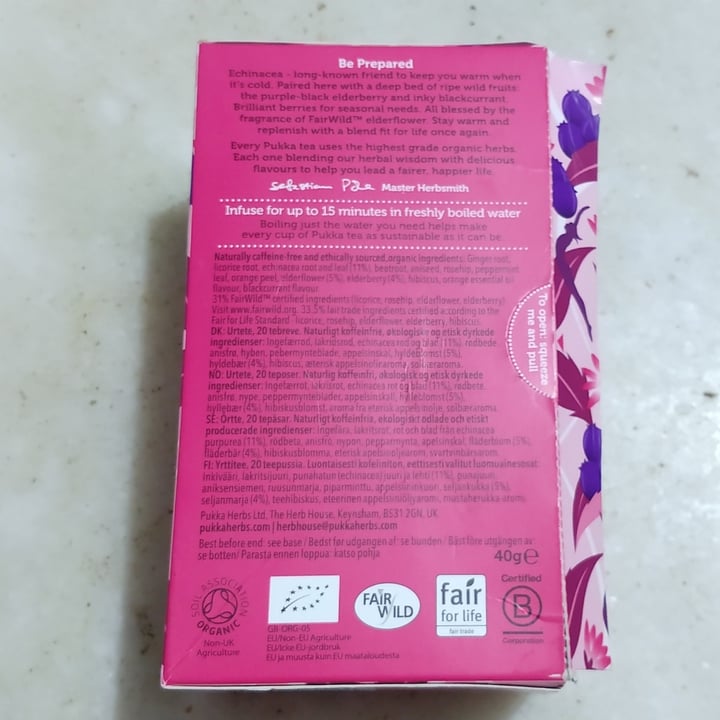 review photo of Pukka Herbs Elderberry & Echinacea shared by @anameneses on 12 May 2022 - review