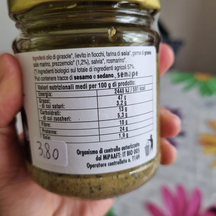 review photo of Pensa naturale Tarten Al Prezzemolo Paté Vegetale shared by @mariascacchetti on 13 May 2022 - review