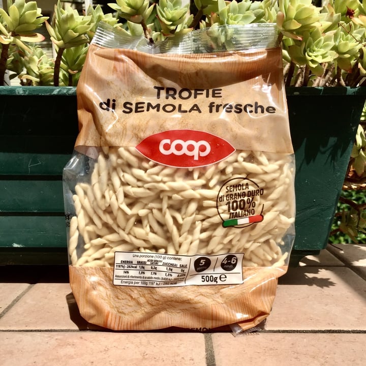 photo of Coop TROFIE di SEMOLA fresche shared by @agnev on  26 Jul 2021 - review