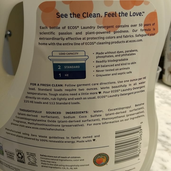 photo of Ecos Ecos Laundry Detergent shared by @pinpanpot on  25 Oct 2020 - review